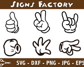 340x270 Mickey Mouse Hand Vector