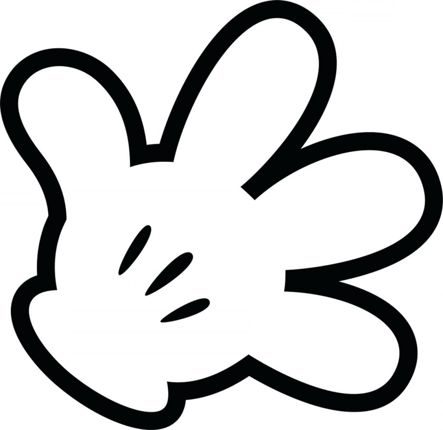 Mickey Mouse Hands Printable