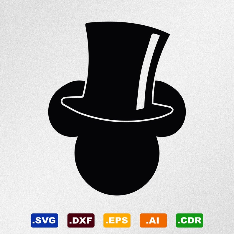 794x794 Mickey Mouse Hat Dxf Cdr Vector For Etsy