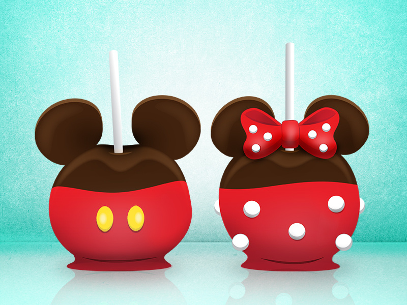 800x600 Mickey And Minnie Candy Apples