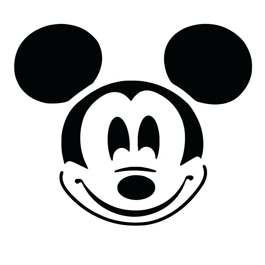 Mickey Mouse Head Silhouette Vector 864x864 Mickey Mouse Head Silhouette Vector