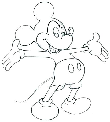 Mickey Mouse Outline Drawing Mickey Head Outline Drawn Mickey 430x475 Mickey Mouse Outline Drawing Mickey Head Outline Drawn Mickey