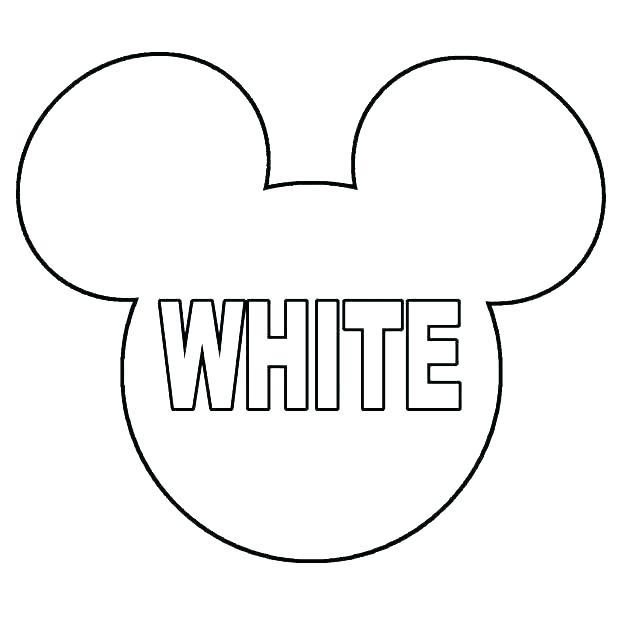 Mickey Mouse Head Silhouette Template 618x618 Mickey Mouse Head Silhouette Template