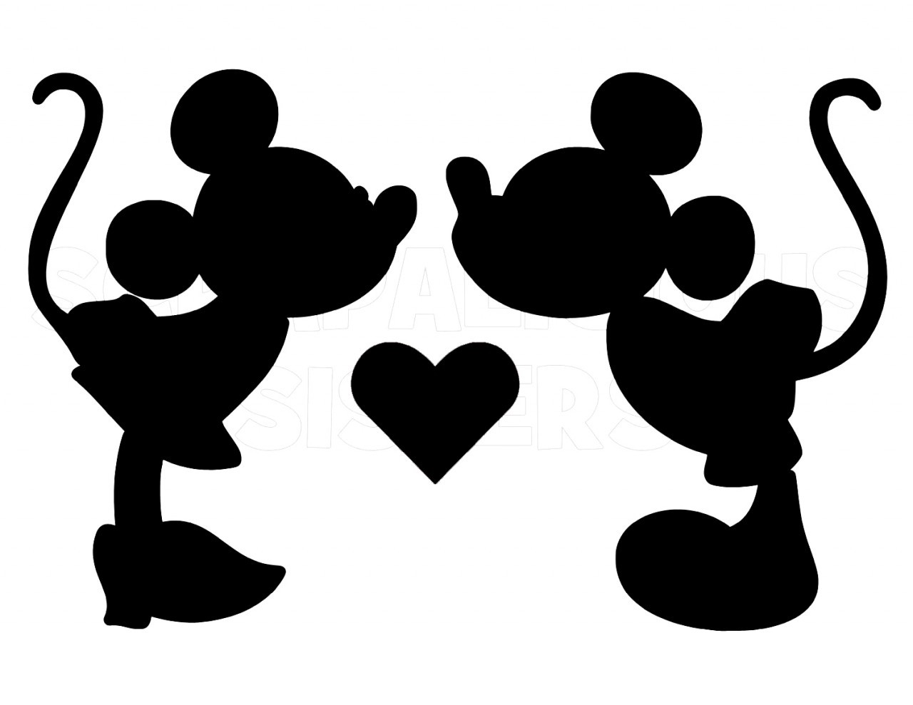 Download Mickey Mouse Head Silhouette Vector at Vectorified.com ...