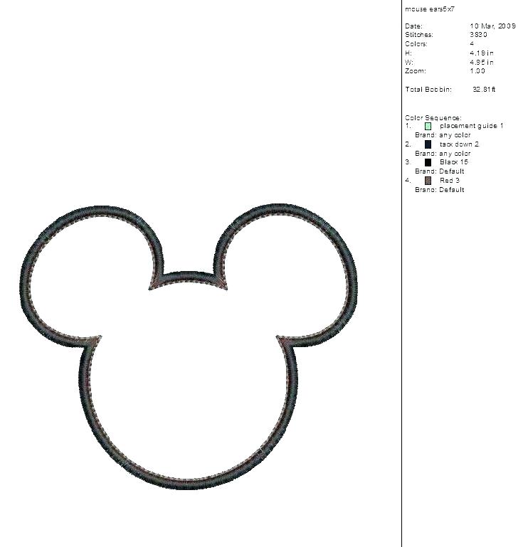 742x769 Mickey Mouse Head Silhouette Also Castle Template Large Outline