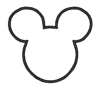 394x342 Mickey Mouse Outline Image Large Head Template Vector Download