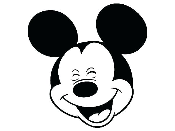 600x450 Mickey Mouse Outline Mickey Mouse Coloring Pages Mickey Mouse Head
