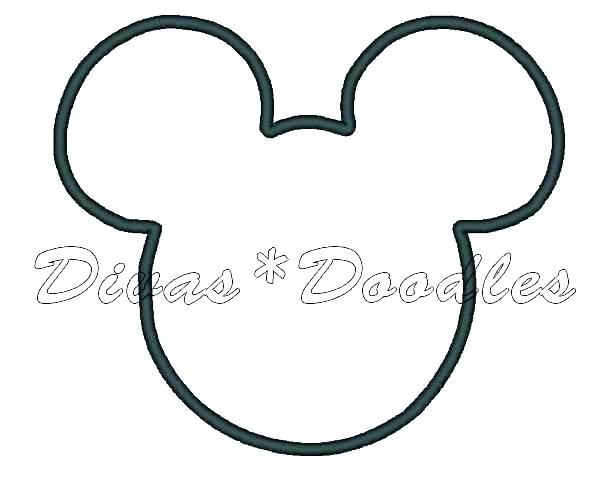 600x488 Mickey Mouse Template Animal Templates Free Premium E Of And Head