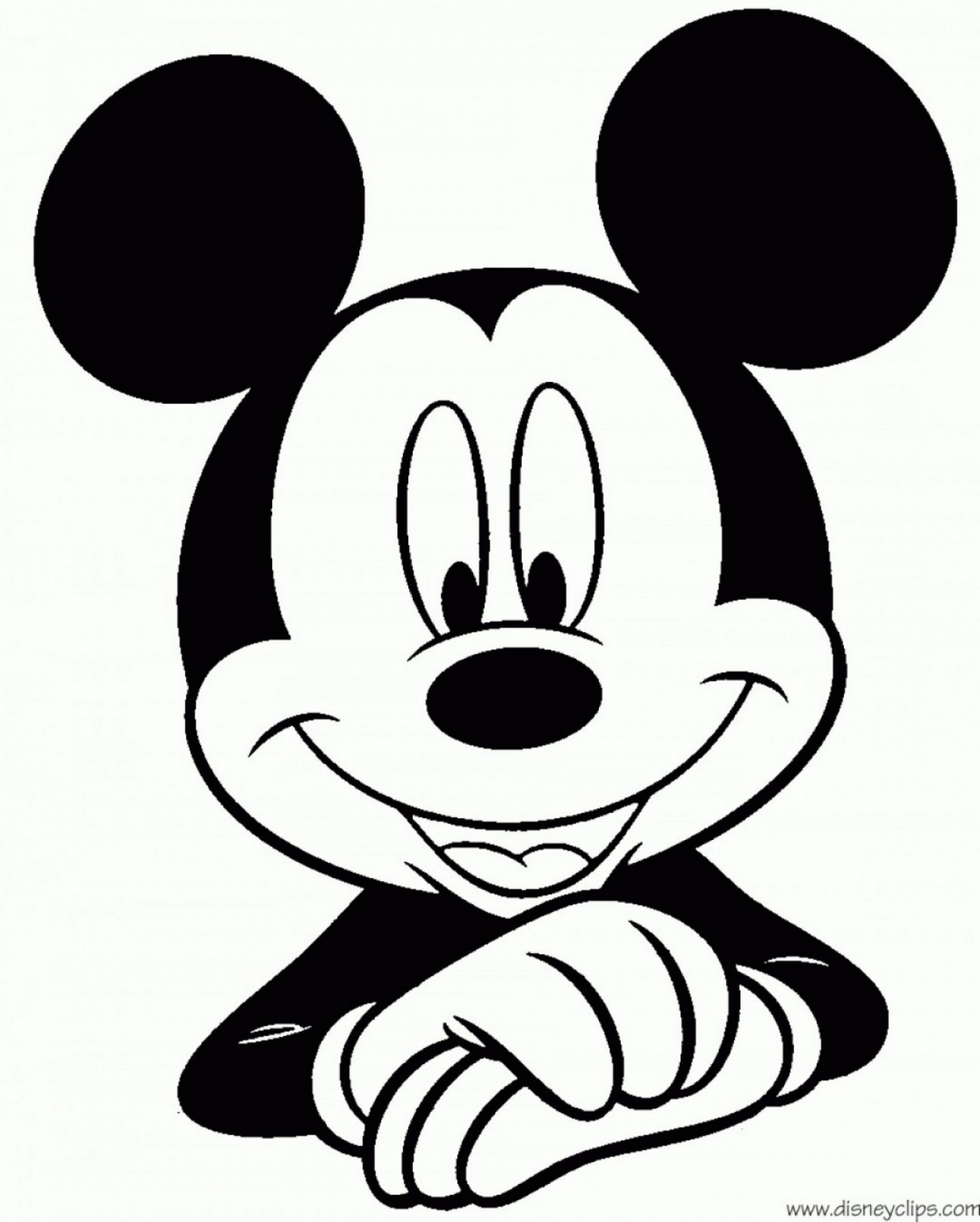 1866x2326 Mickey Mouse Face Clipart