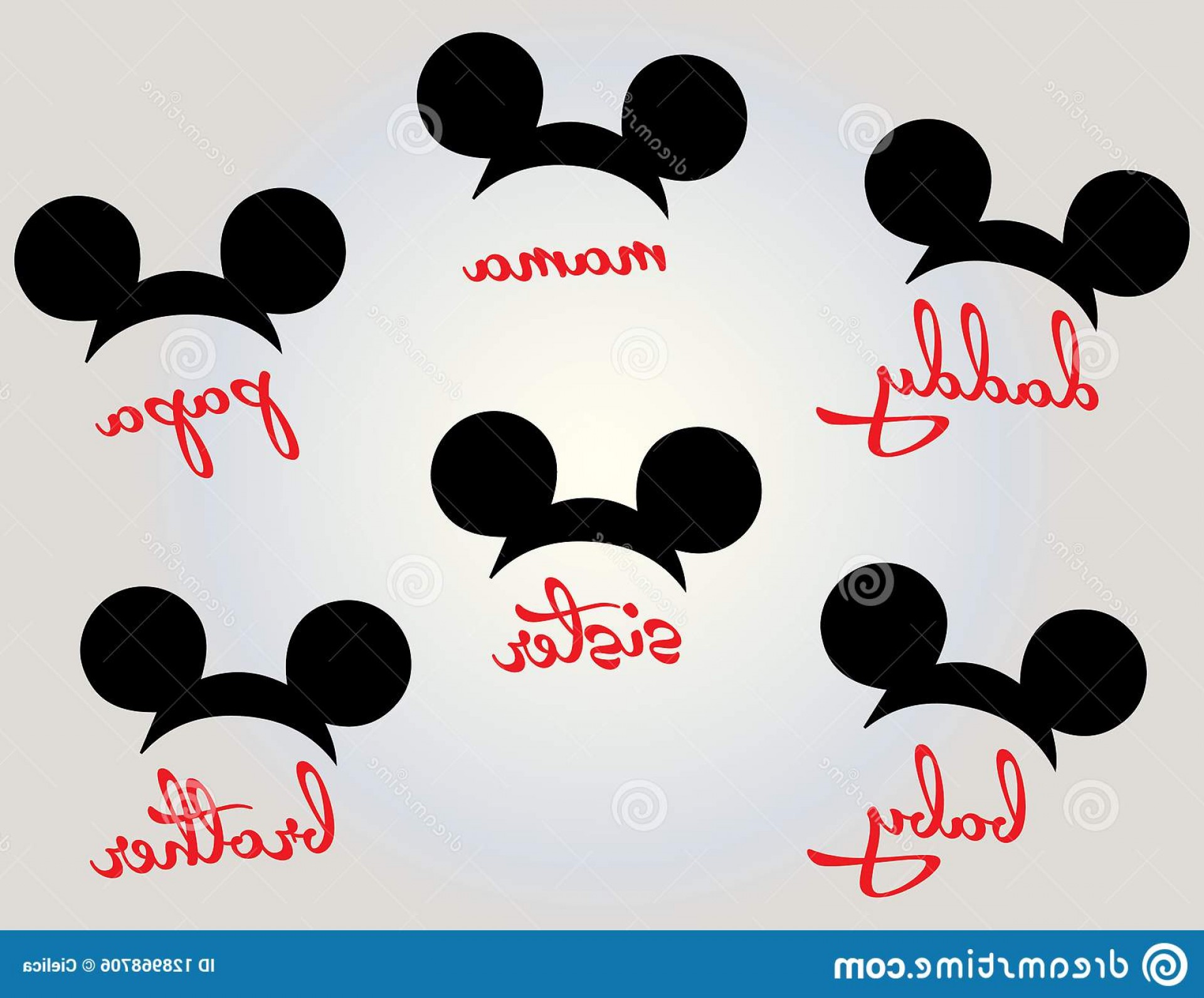 Mickey Mouse Minnie Head Family Vector Image Cutting Plotters 1920x1591 Mickey Mouse Minnie Head Family Vector Image Cutting Plotters
