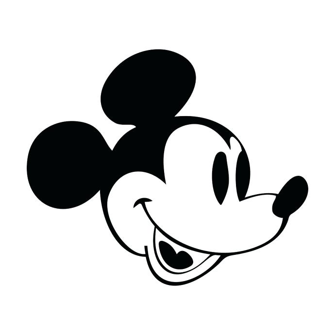690x690 Mickey Mouse Silhouette Vector Bbuzz