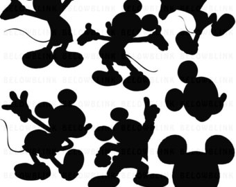 340x270 Collection Of 'mickey Mouse Silhouette Clip Art' Download More