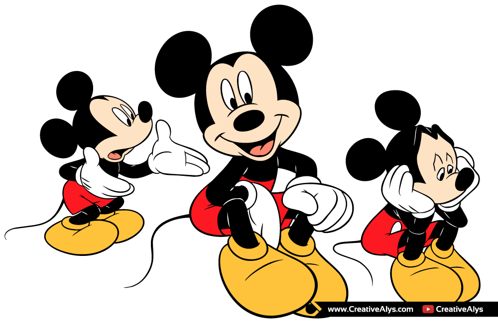 1000x650 Mickey Mouse Vector Illustrations Creative Alys