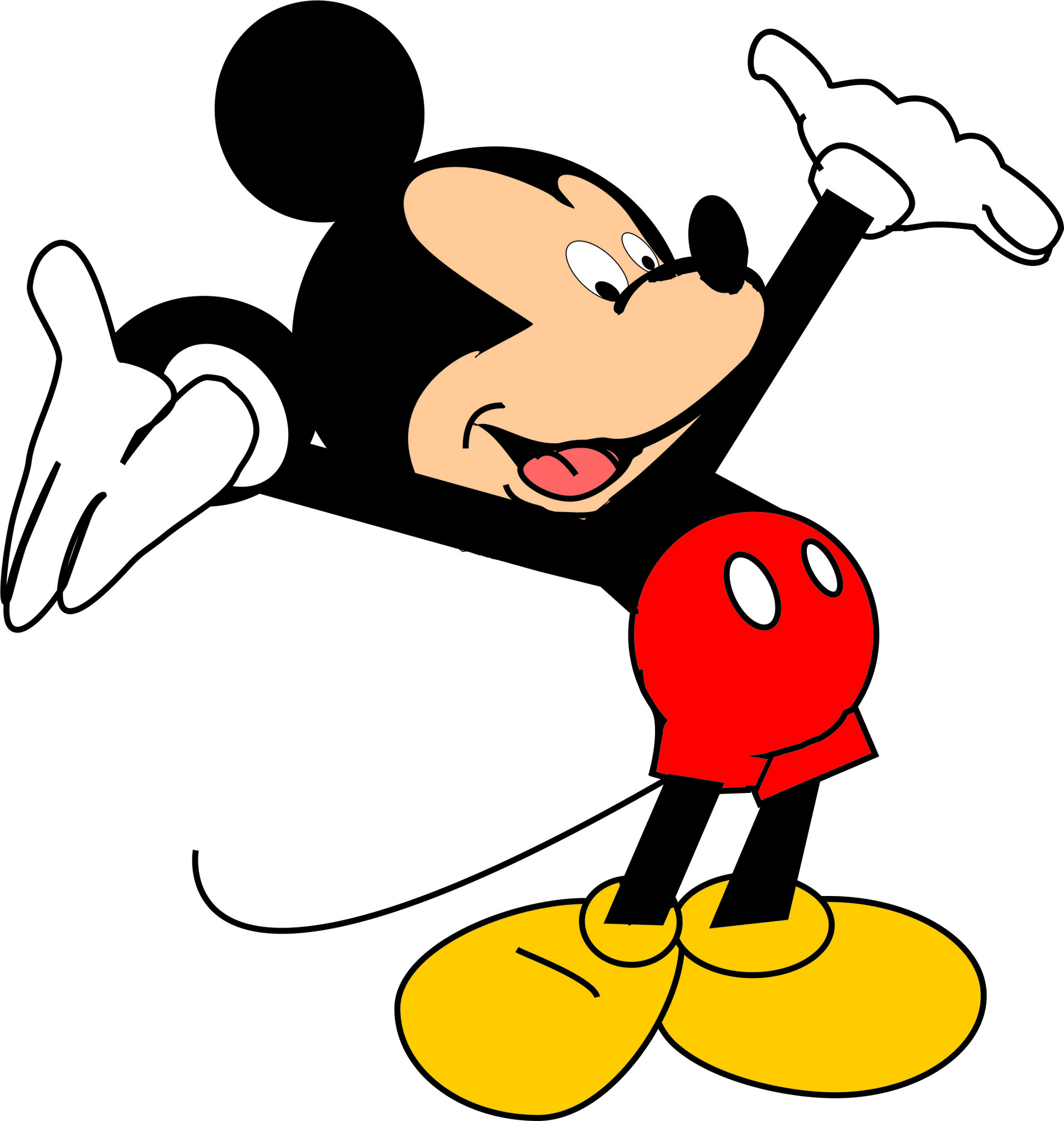 Mickey Mouse Vector at Vectorified.com | Collection of Mickey Mouse ...