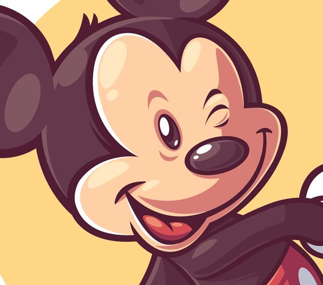 630x555 Free Mickey Mouse Vector Illustration