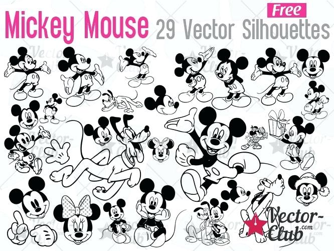 Mickey Mouse Silhouette Vector Bbuzz 666x500 Mickey Mouse Silhouette Vector Bbuzz