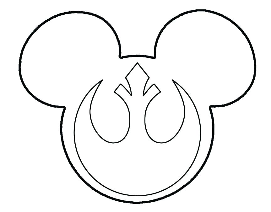 863x676 Mickey Head Outline And Mickey Mouse Invitation Template Mickey
