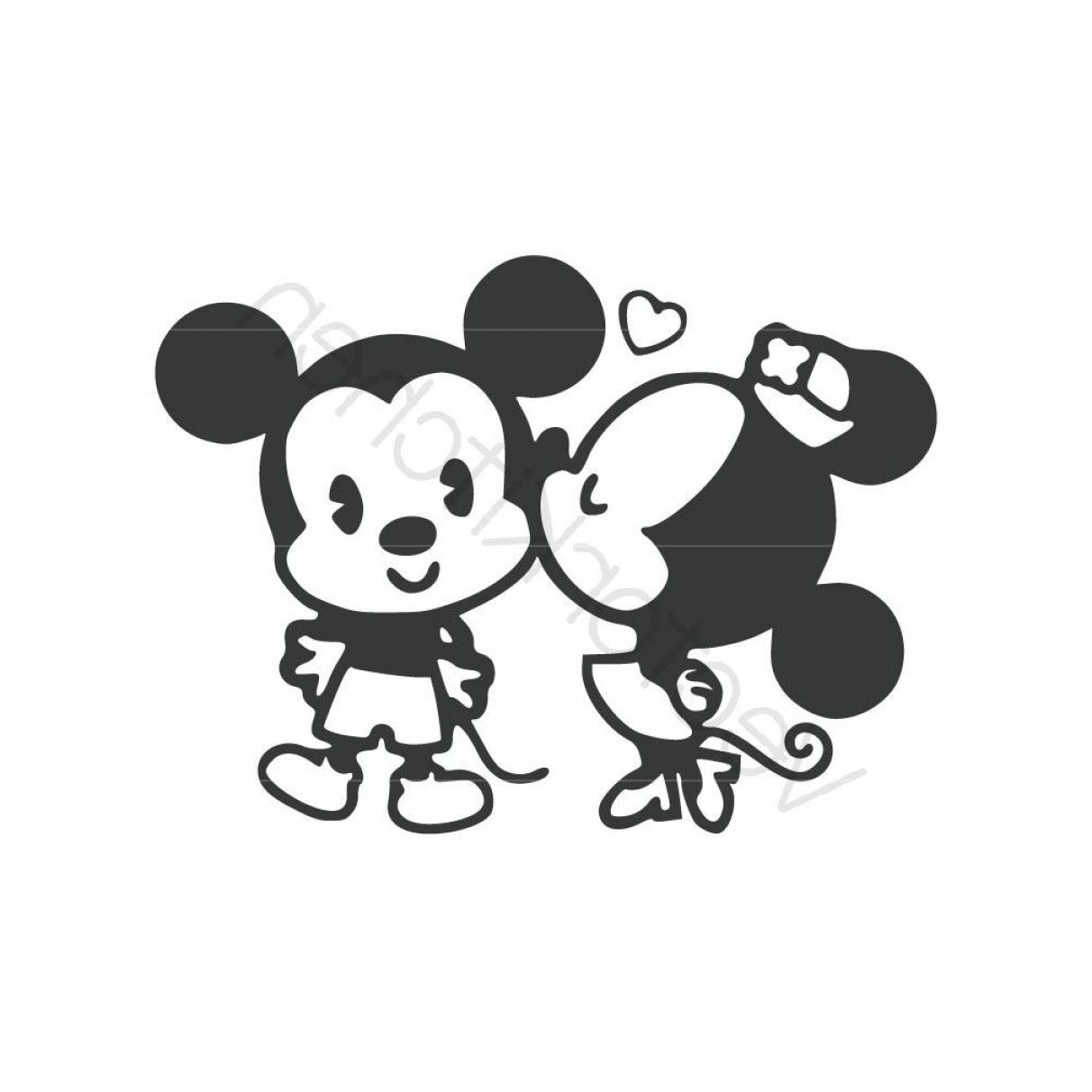 Download Mickey Silhouette Vector at Vectorified.com | Collection ...