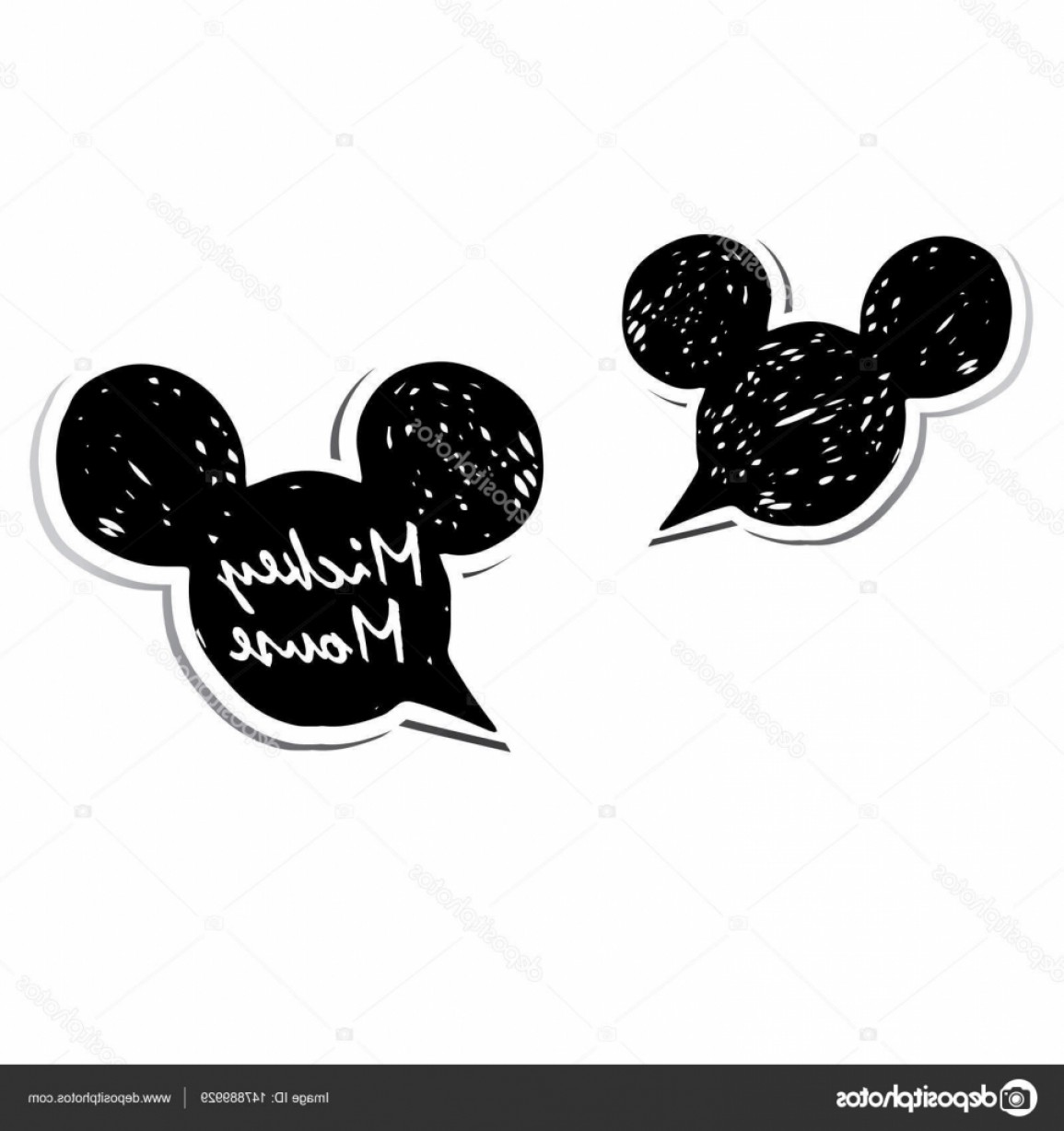1155x1228 Mickey Mouse Head Silhouette Vector Hoodamathrun
