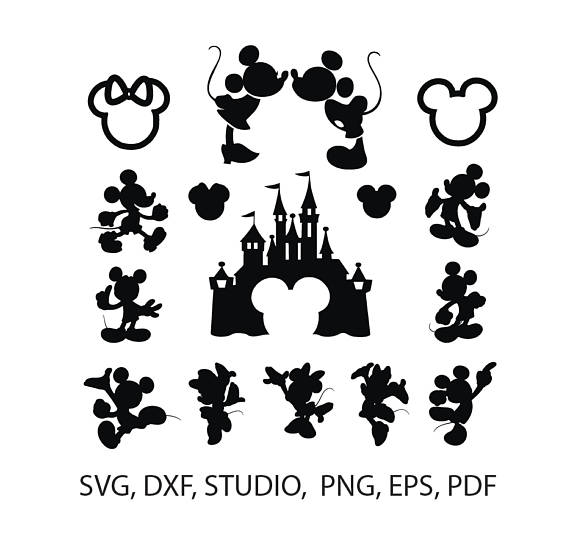 570x550 Mickey Mouse Silhouette Pack