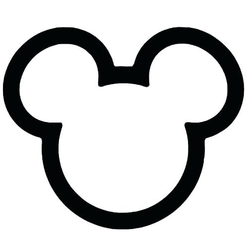 500x500 Mickey Silhouette Mouse Inspired Edible Icing Cupcake Or Cookie