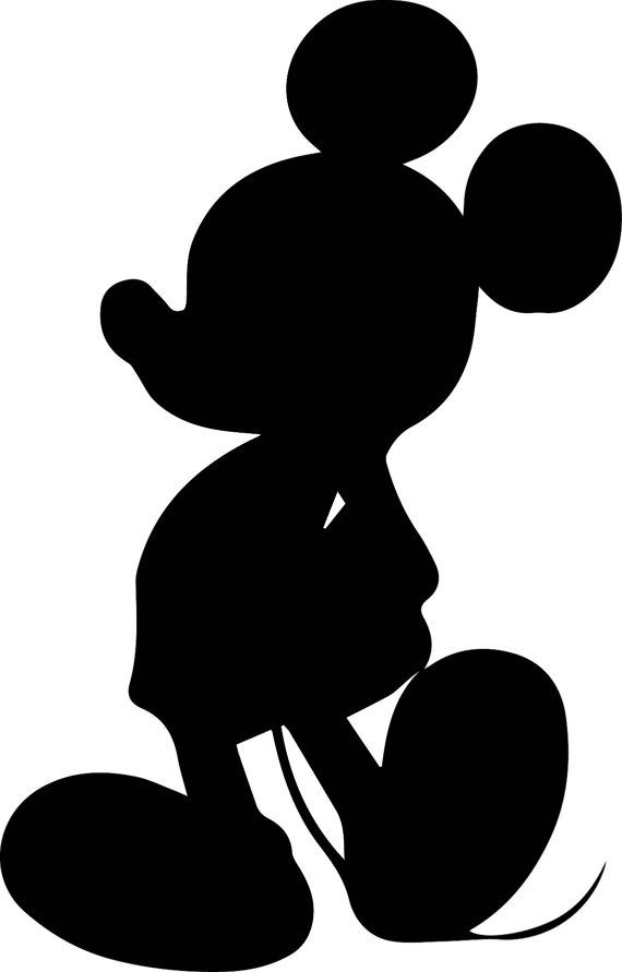 570x891 Collection Of 'mickey Mouse Silhouette Clip Art' Download More