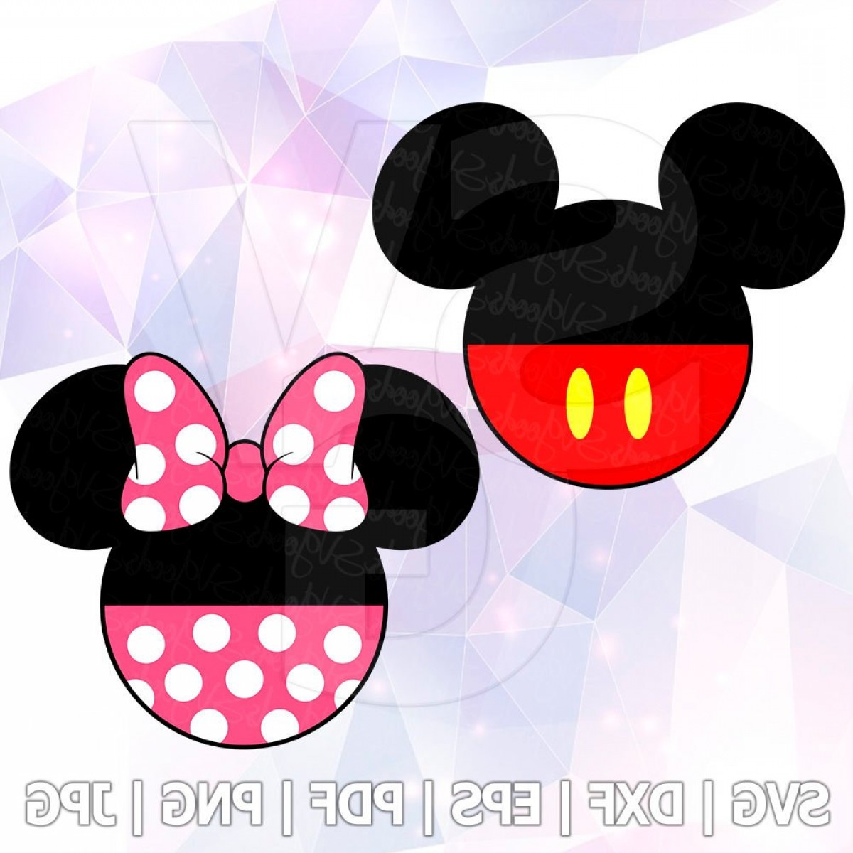 1200x1200 Mickey Minnie Mouse Dxf Vector Cut Soidergi
