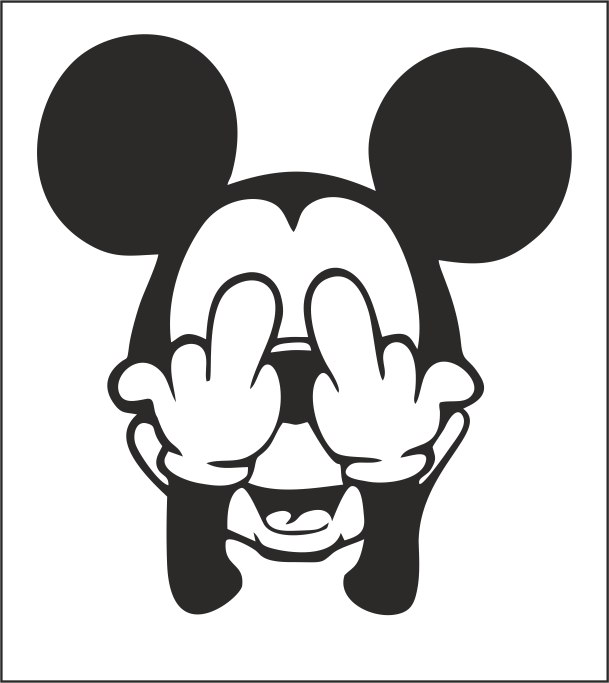 609x683 Mickey Sticker Free Vector Cdr Free Download Vector Graphic Art