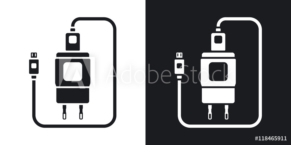 1000x500 Photo Art Print Vector Charger For Phone With Micro Usb