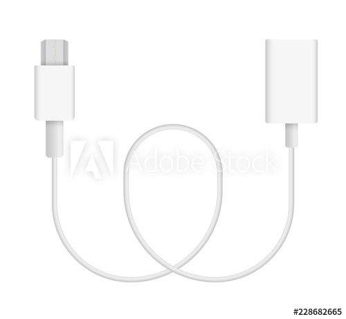 500x462 Vector Illustration Of Micro Usb