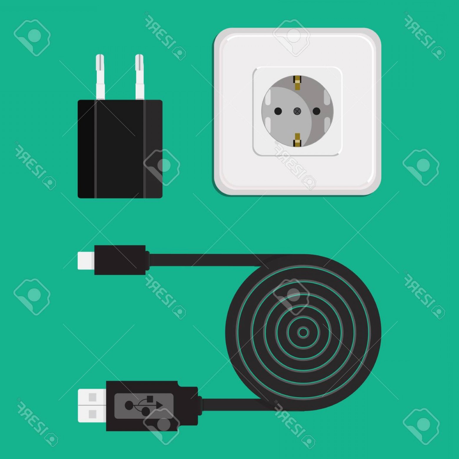 1560x1560 Vector Wall Charger Hoodamathrun