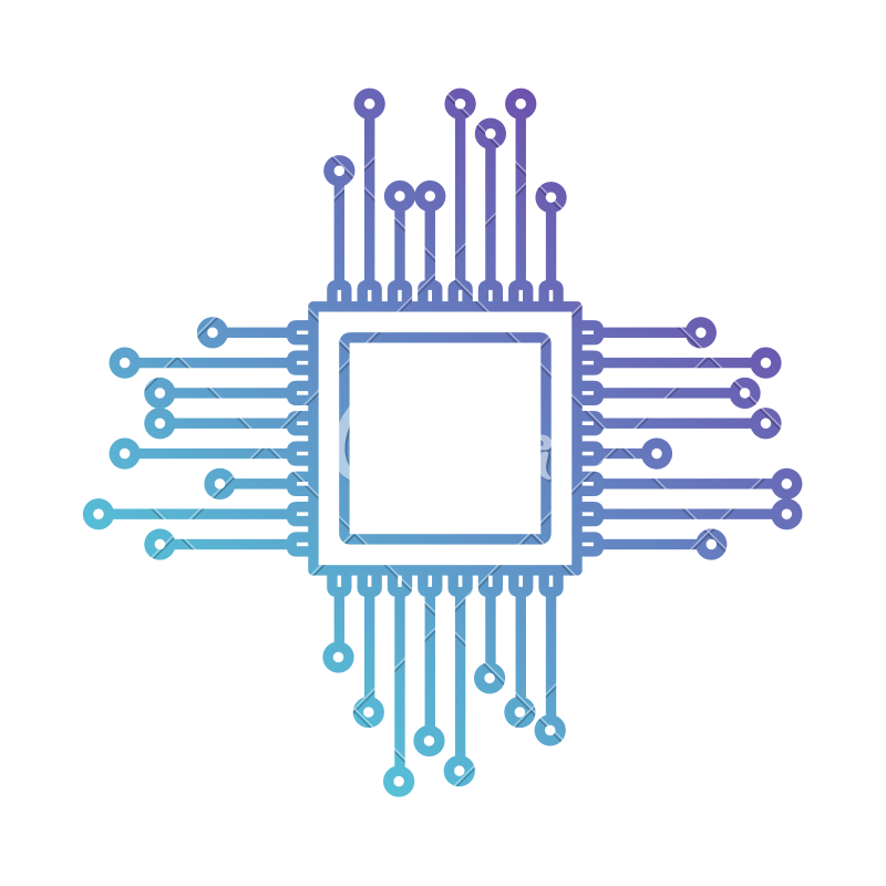 800x800 Microchip Icon Vector Icon Illustration