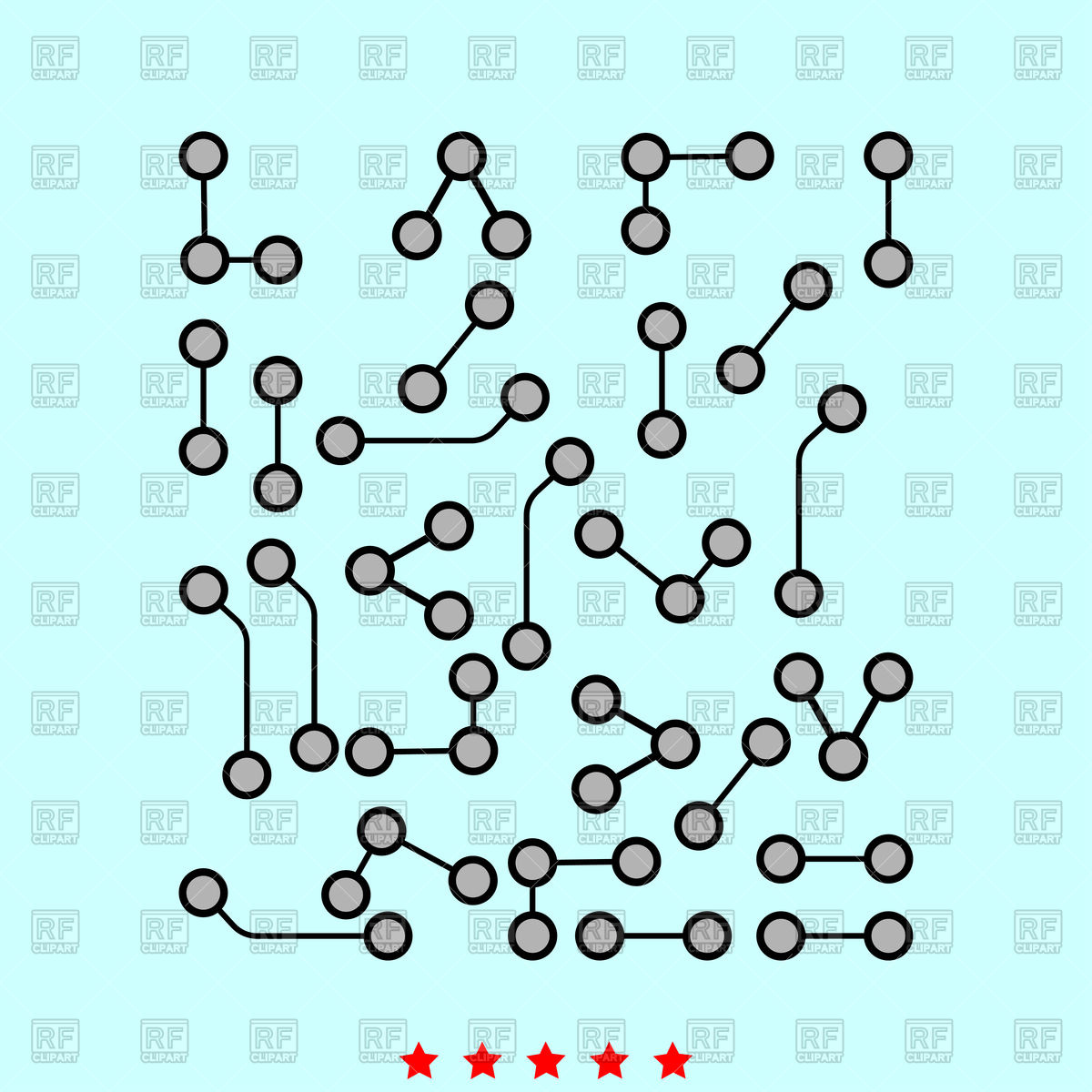 1200x1200 Microchip On Cyan Background Vector Image Of Technology