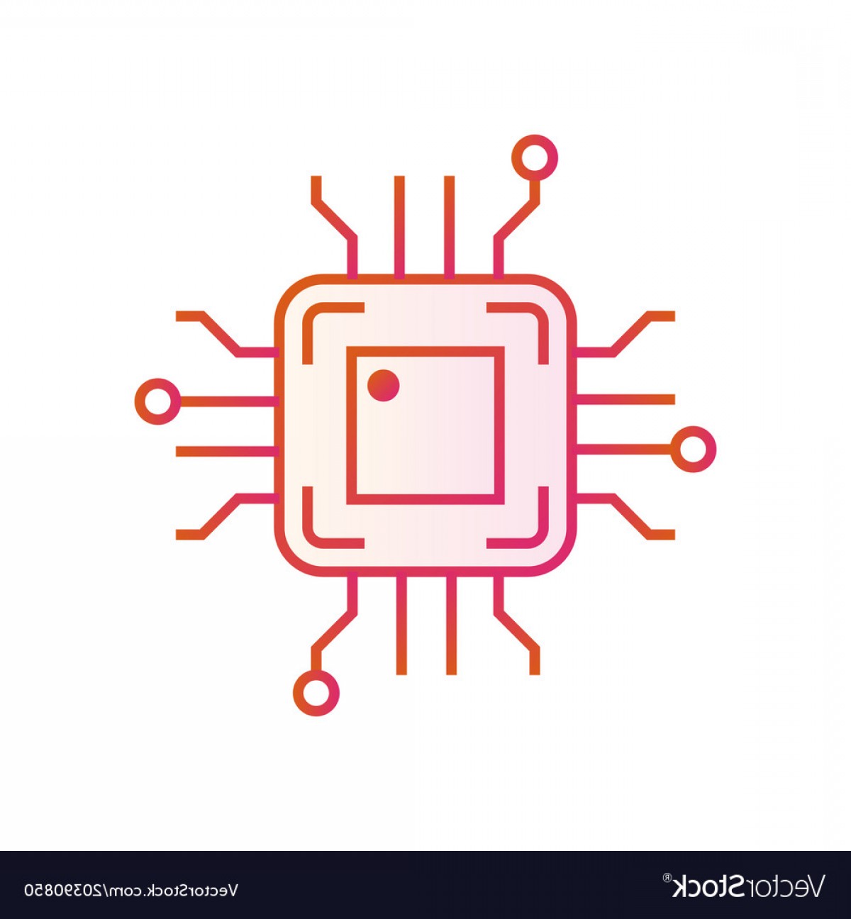 1200x1296 Chip Icon In Line Design Simple Microchip Circuit Vector Cqrecords