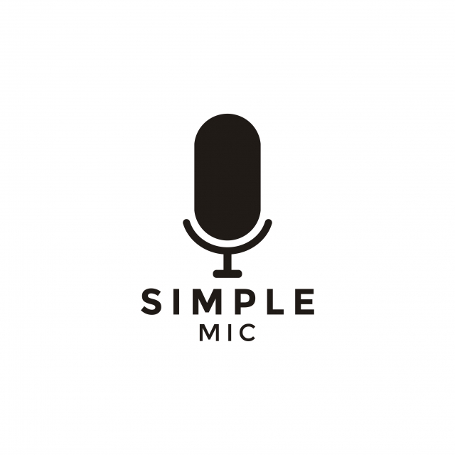 640x640 Microphone Silhouette Logo Design Inspiration, Abstract, Audio