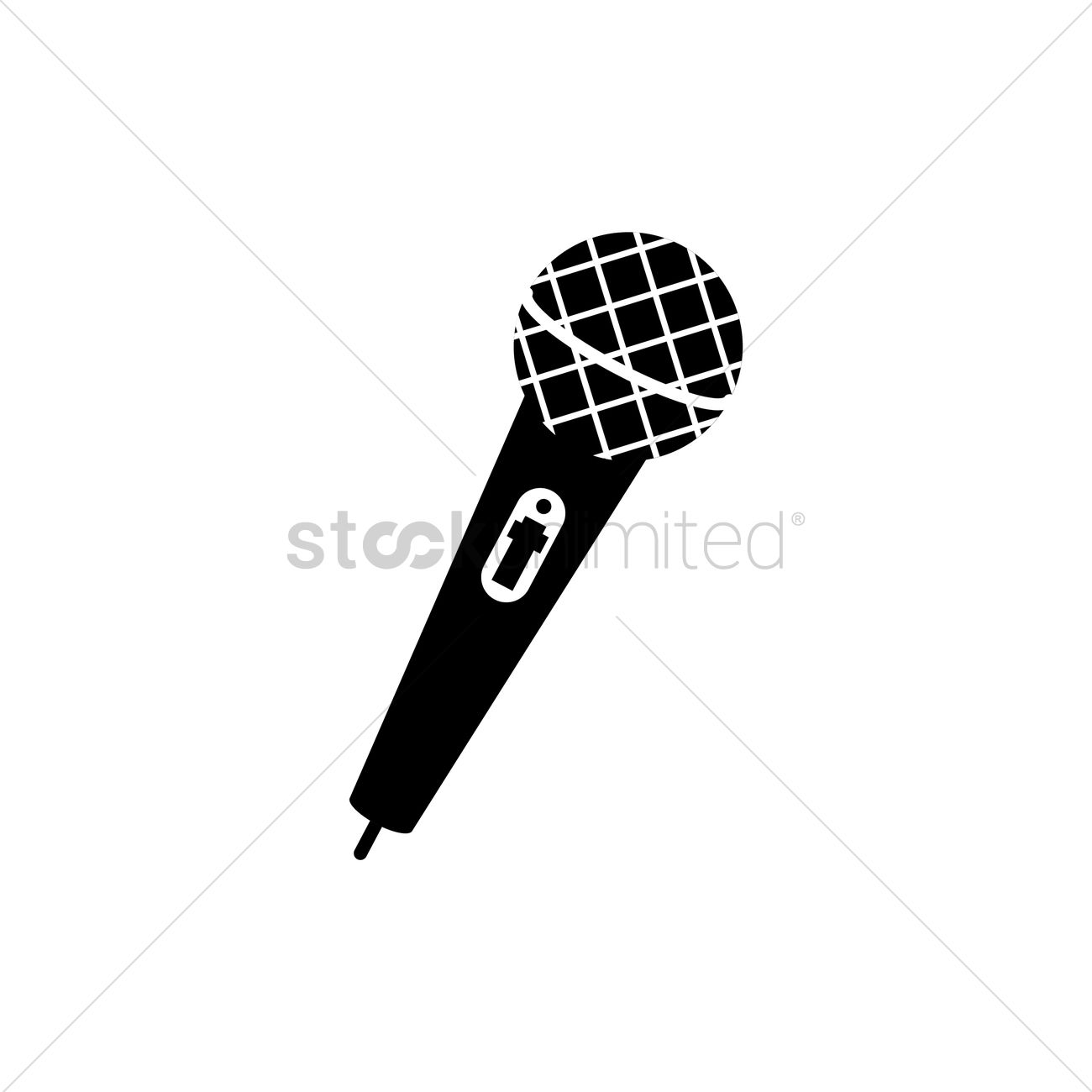 1300x1300 Free Silhouette Of Microphone Vector Image