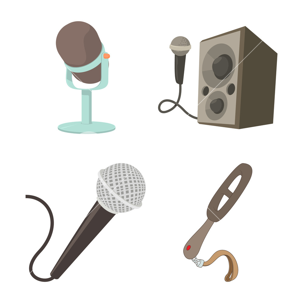 Microphone Icon Set Cartoon Set Of Microphone Vector Icons 1000x1000 Microphone Icon Set Cartoon Set Of Microphone Vector Icons
