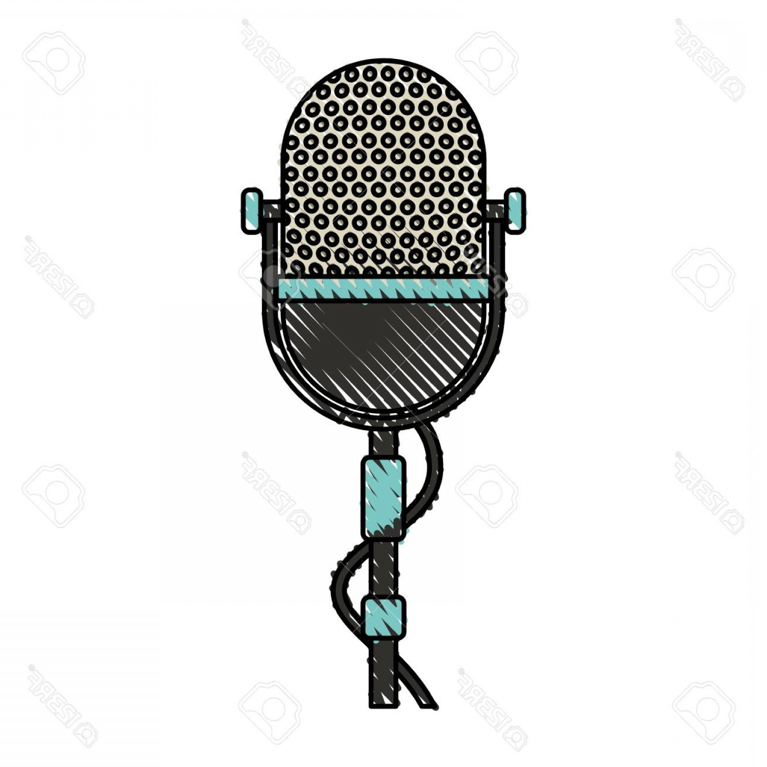 Photostock Vector Isolated Retro Stage Microphone Vector 1560x1560 Photostock Vector Isolated Retro Stage Microphone Vector