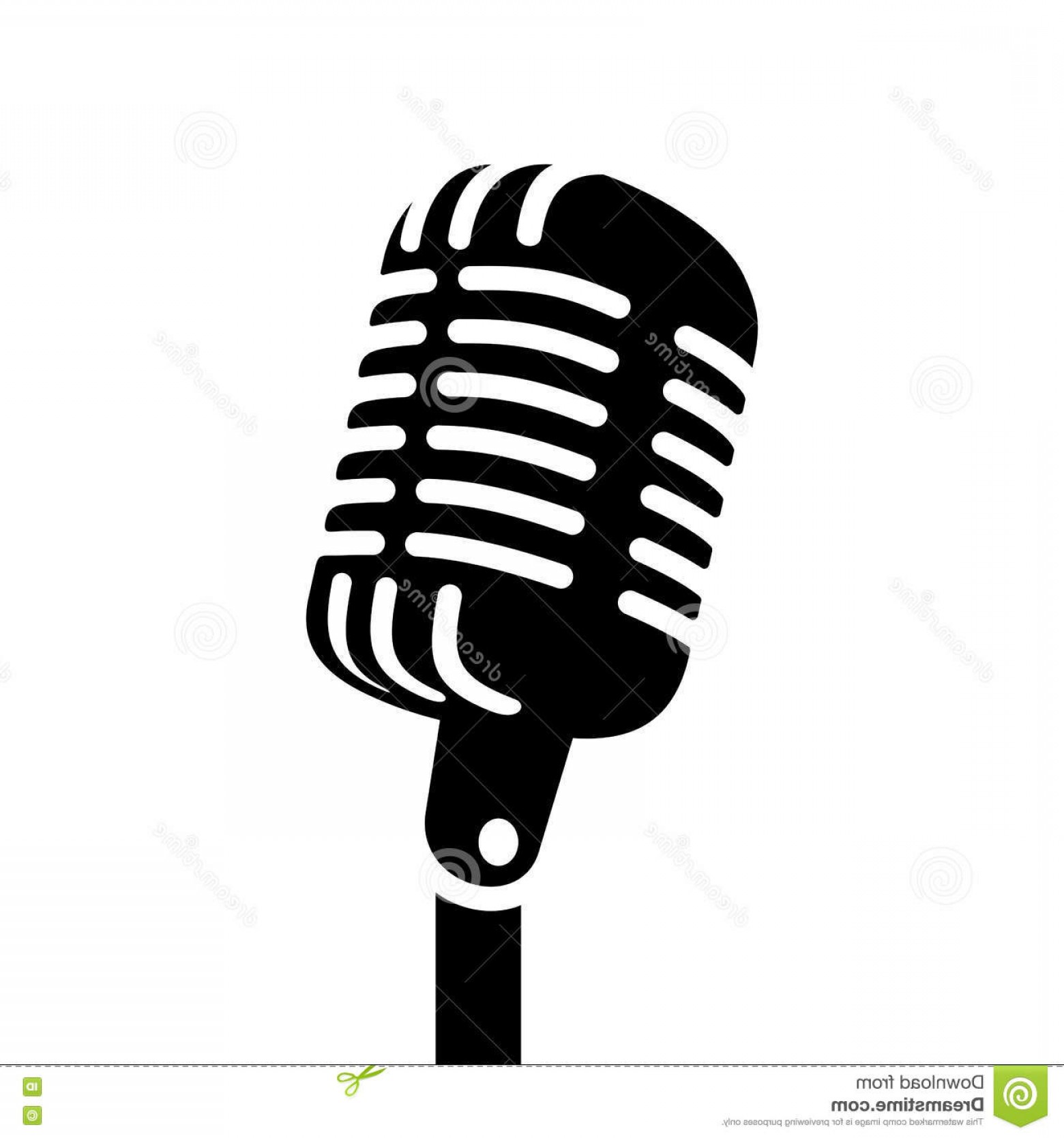 Stock Illustration Retro Microphone Vector Sign Illustration Image 1560x1668 Stock Illustration Retro Microphone Vector Sign Illustration Image
