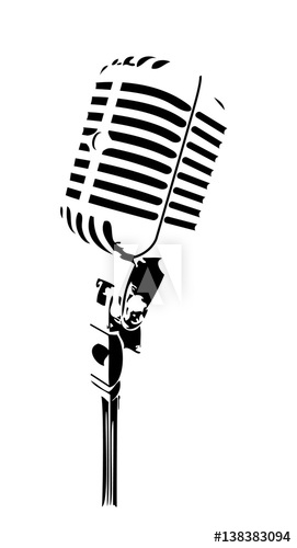 Handmade Retro Microphone Vector Design 271x500 Handmade Retro Microphone Vector Design