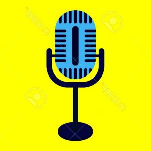 300x300 Photostock Vector Flat Studio Microphone Vector Art Illustration