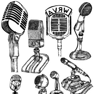 300x300 Hand Drawn Microphone Vector And Photoshop Brush Pack Hoodamathrun