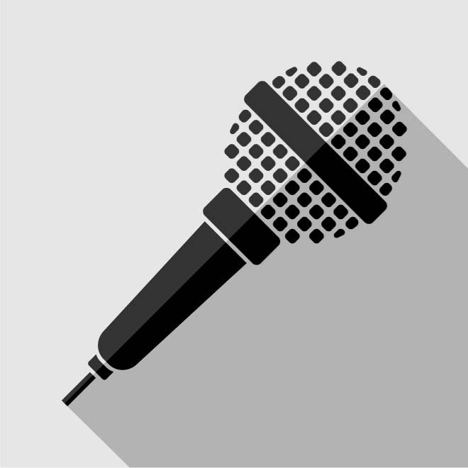 660x660 Microphone Vector Icon