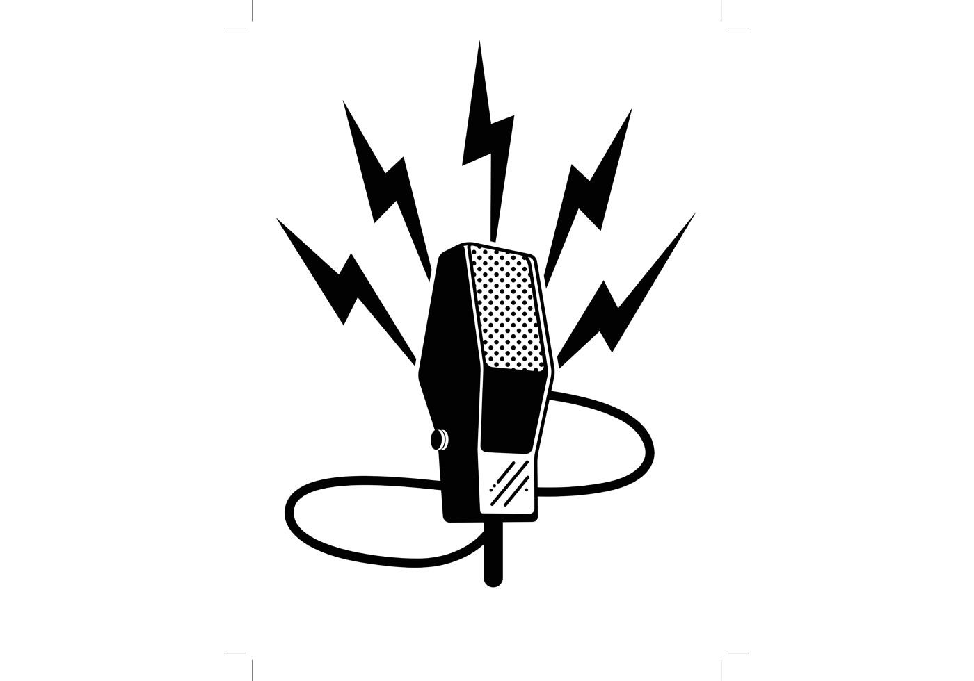 1400x980 Microphone Free Vector Art