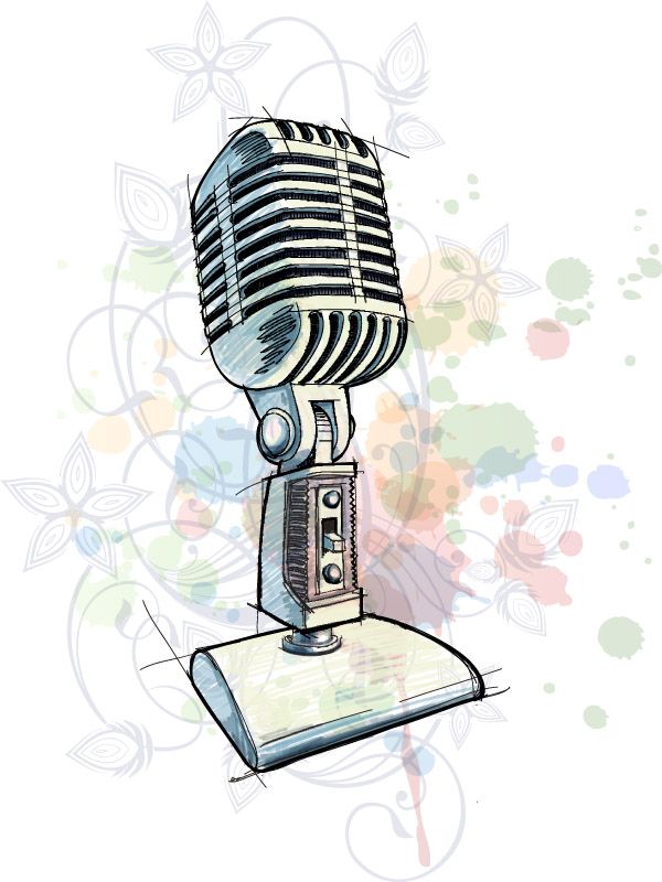 600x800 Free Vector Hand Microphone Vector Graphic Available For Free