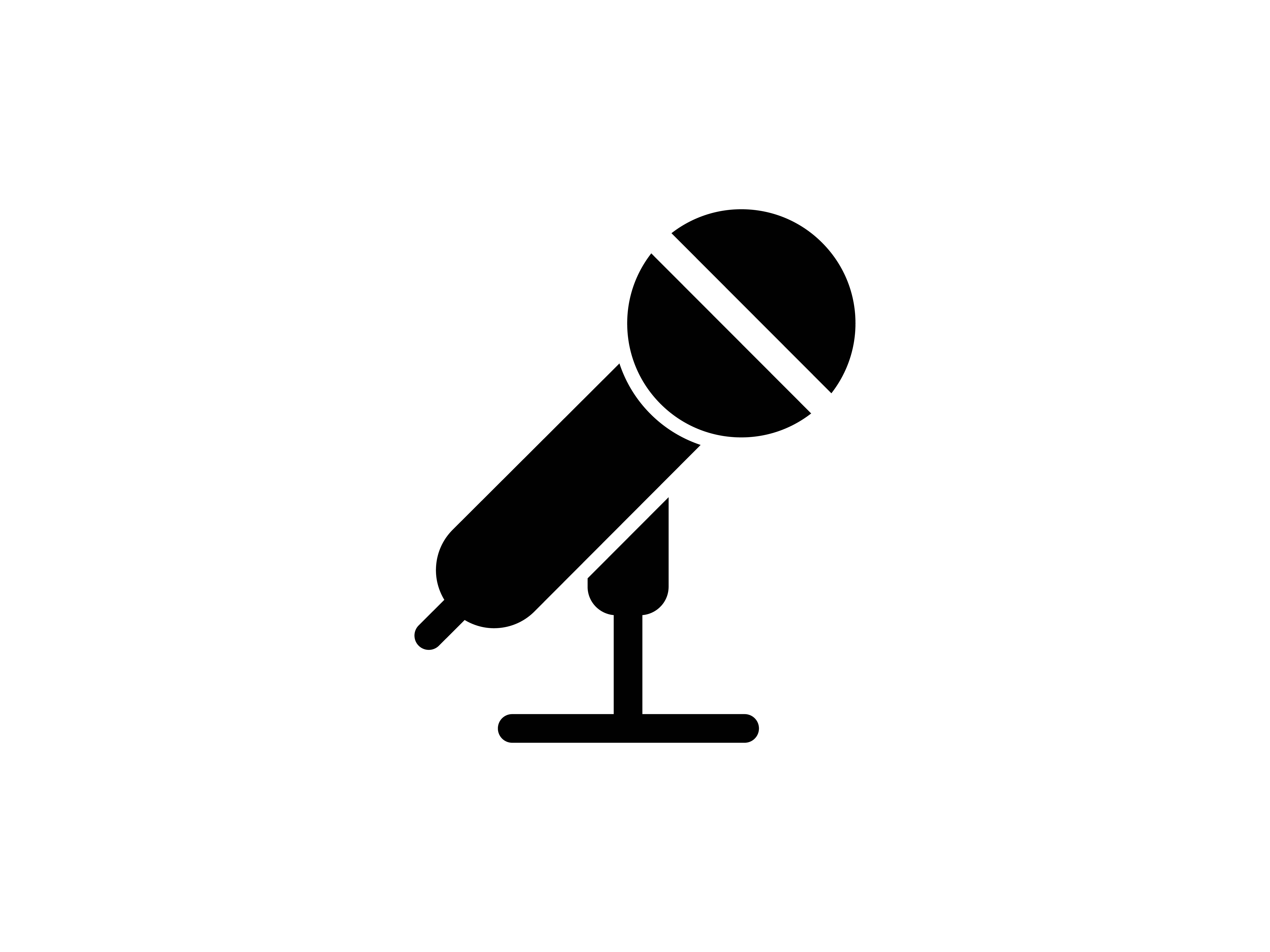 6667x5000 Microphone Glyph Vector Icon Graphic