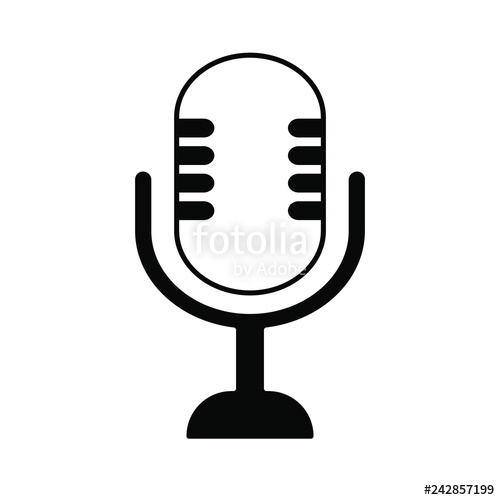 500x500 Microphone Icon, Mic Vector Icon Stock Image And Royalty Free