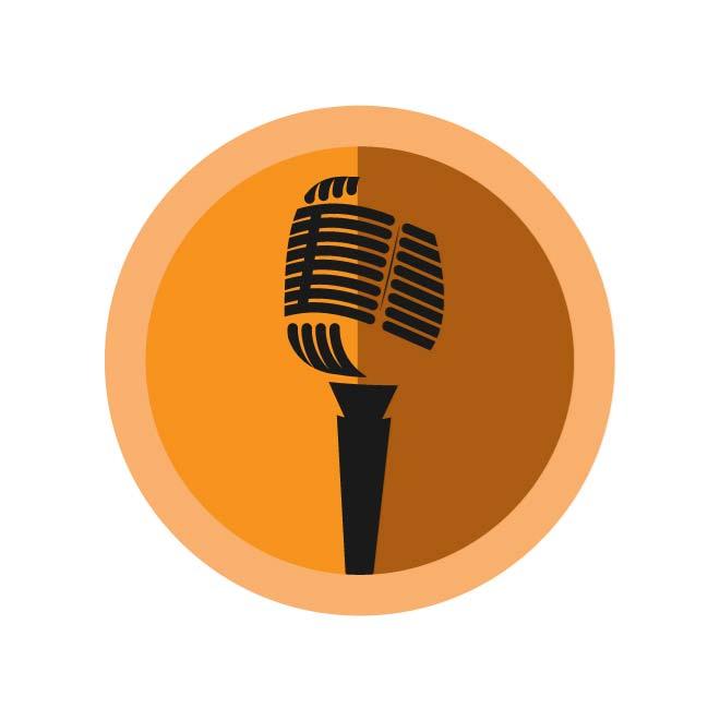 660x660 Retro Microphone Icon