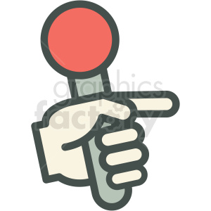 300x300 Hand Holding Microphone Vector Icon Image Clipart Royalty Free