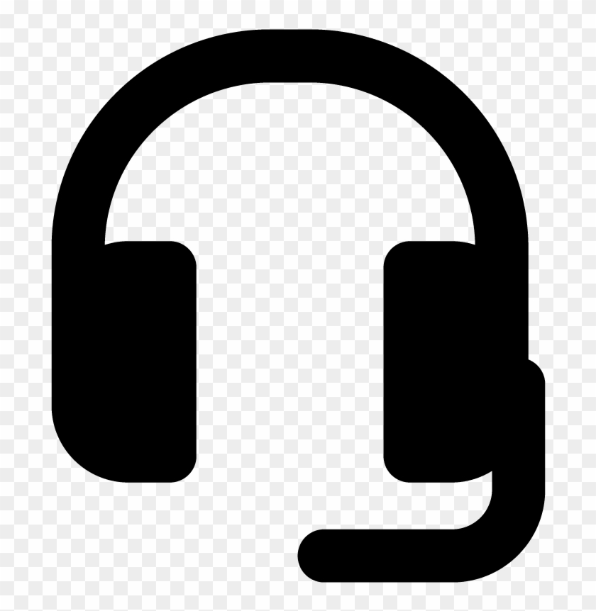 840x862 Headphones With Microphone Vector Icon